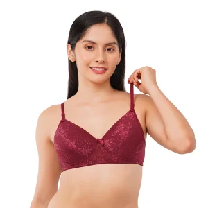 Fiore Medium Coverage Non Paded Everyday Bra (Pack of 1) - Maroon