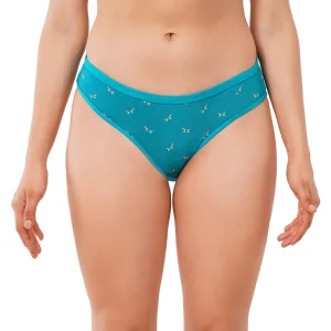 Fiore Buttefly Medium Waist Panty (Pack of 3) - Blue