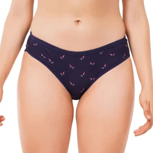 Fiore Buttefly Medium Waist Panty (Pack of 3) - Dark Blue