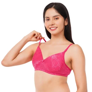 Fiore Medium Coverage Non Paded Everyday Bra (Pack of 1) - Red
